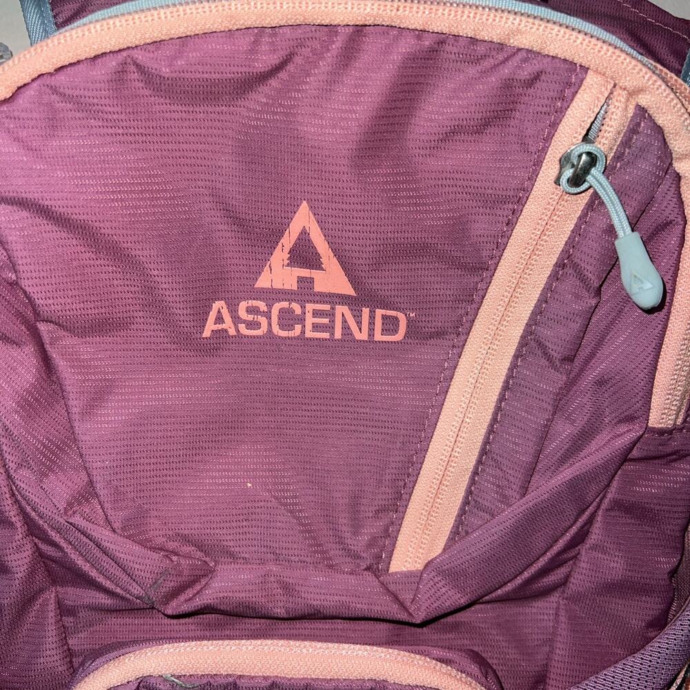 Hiking Day Pink Backpack. Ascend Current 4L hydration Pack. No Water Bladder - Picture 2 of 8